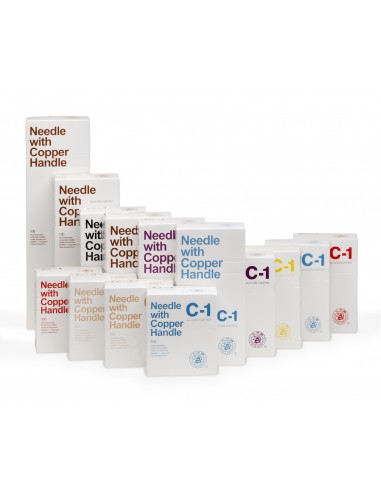 Agulha CD50, Agulha de Acupuntura com Revestimento de Silicone e Cabo de Cobre em Espiral, Sem Guia, Cloud & Dragon