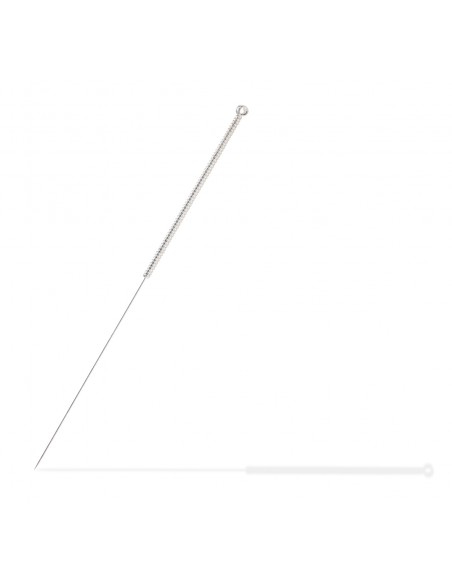 CD20 Needle, All-Silver Plated Acupuncture Needles with Spring Handles, Without a Guide Tube, Cloud & Dragon