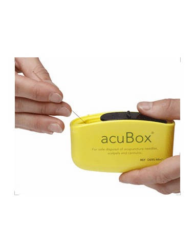 acuBox | Contenedor de Bolsillo para Eliminación de Agujas (3 unidades)