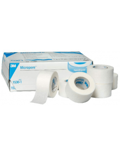 3M | Fita Adesiva Micropore Hipoalergénica, 2,5 cM x 9,14 M
