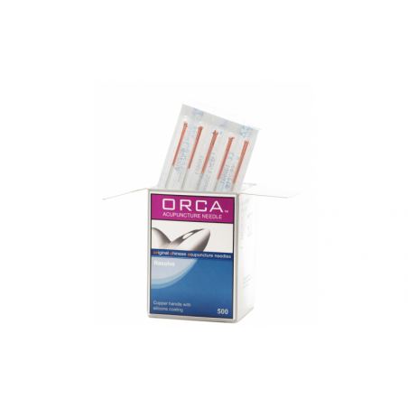 Agulha OC5, Agulha de Acupuntura Revestida a Silicone com Cabo Banhado a Cobre, ORCA