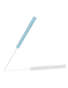 Agulha SE9, Agulha de Aço com Revestimento de Silicone e Cabo de Plástico Tipo B, Sem Guia, Seirin