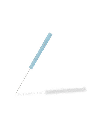 SE9 Needle, Stainless Steel Needle with Silicone Coating and B-Type Plastic Handle, Without Guide, Seirin