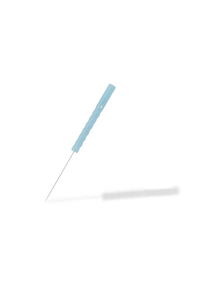 SE9 Needle, Stainless Steel Needle with Silicone Coating and B-Type Plastic Handle, Without Guide, Seirin