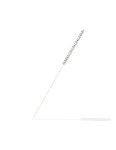 Solid Gold Needle with Lightweight Metal Handle 0.18 x 30 mm, Unsterile