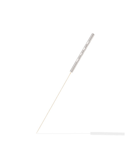 Solid Gold Needle with Lightweight Metal Handle 0.18 x 30 mm, Unsterile